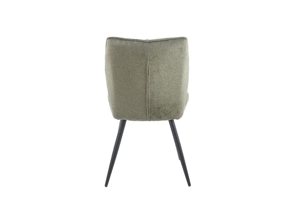 Chaise de Salle à Manger FAY en Tissu VERT - 49 x 65 cm ROUSSEAU