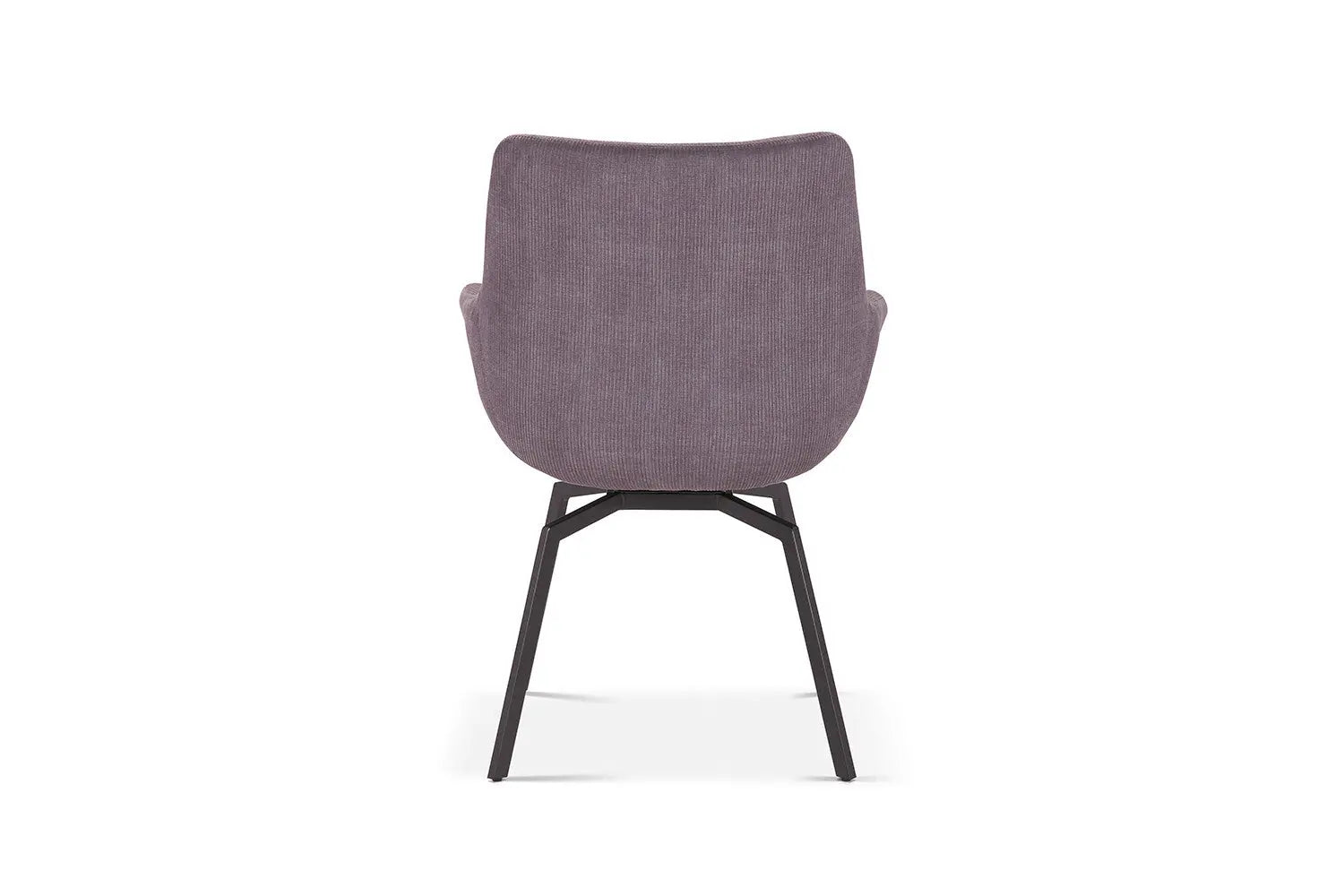 Chaise de Salle à Manger Pivotante MODESTY en Velours Côtelé Gris - 63 x 63 cm ROUSSEAU