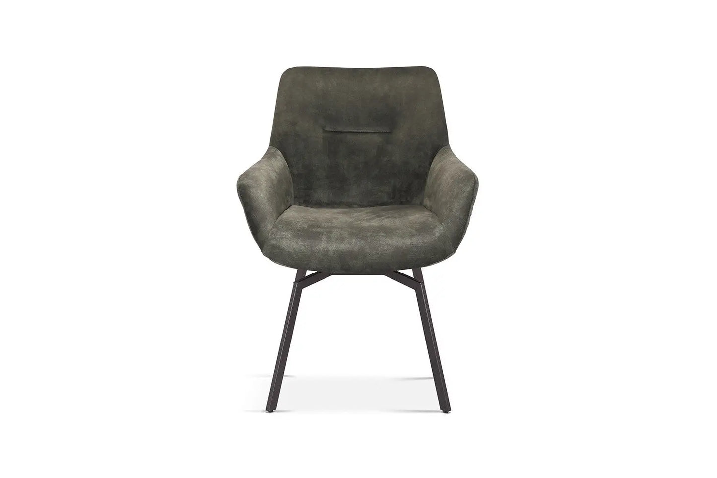 Chaise de Salle à Manger Pivotante MODESTY en Velours Vert - 63 x 63 cm ROUSSEAU