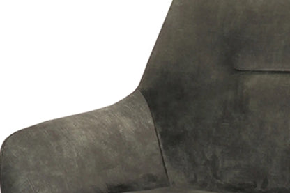 Chaise de Salle à Manger Pivotante MODESTY en Velours Vert - 63 x 63 cm ROUSSEAU