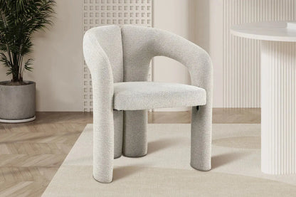 Chaise de Salle à Manger BEJAYA en Tissu Beige - 63 x 62 cm ROUSSEAU