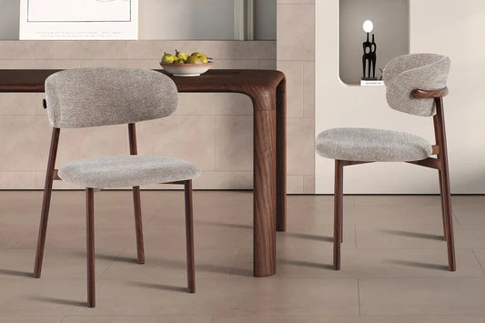 Chaise avec Pieds Noyer en Métal COYA Sable - 53 x 52cm ROUSSEAU