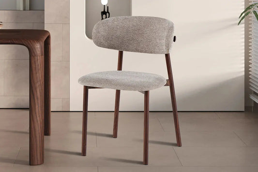 Chaise avec Pieds Noyer en Métal COYA Sable - 53 x 52cm ROUSSEAU