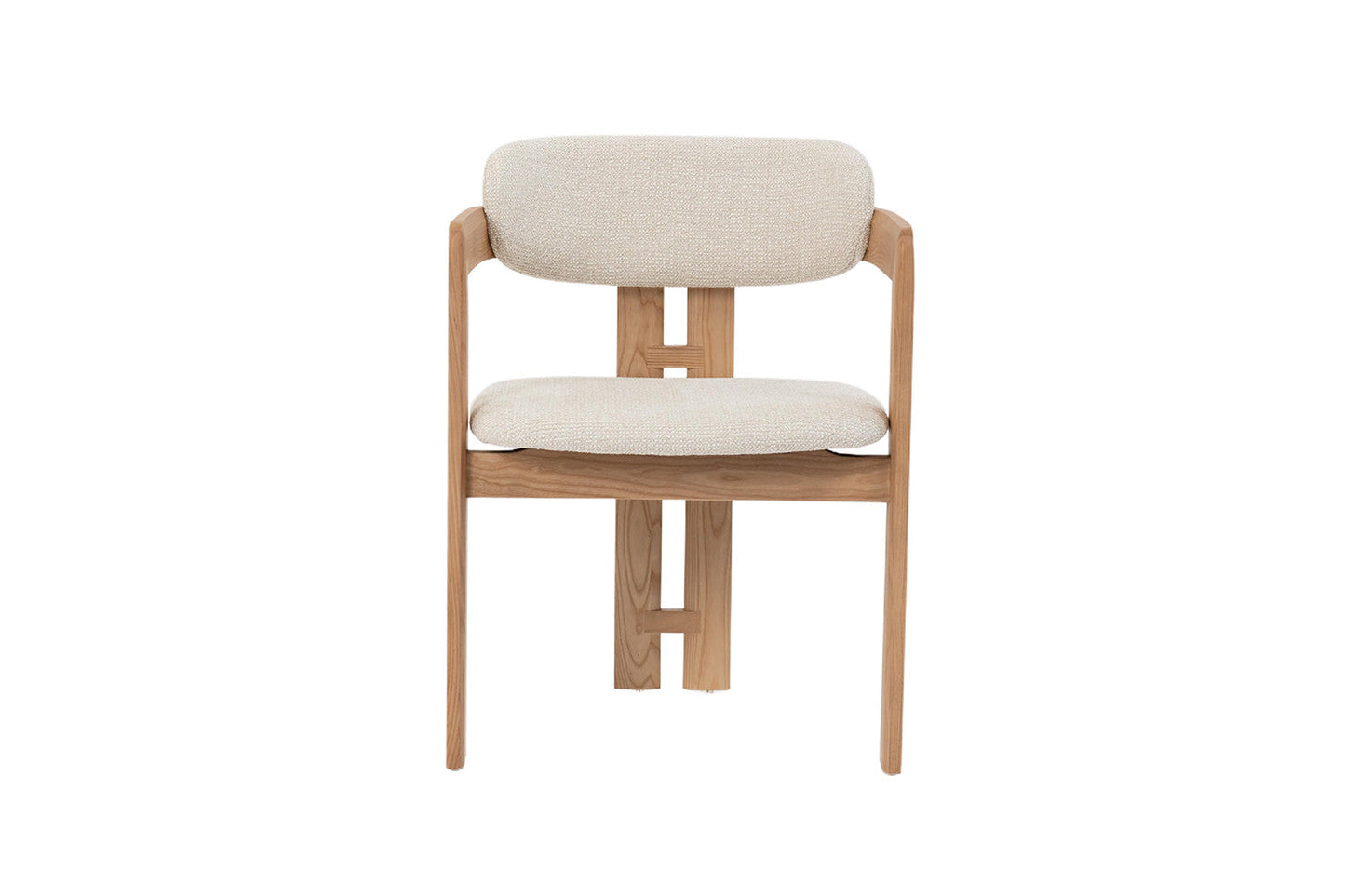 Chaise de Salle à Manger en Bois de Frêne Naturel CAMILLE Beige - 56 x 52 cm ROUSSEAU