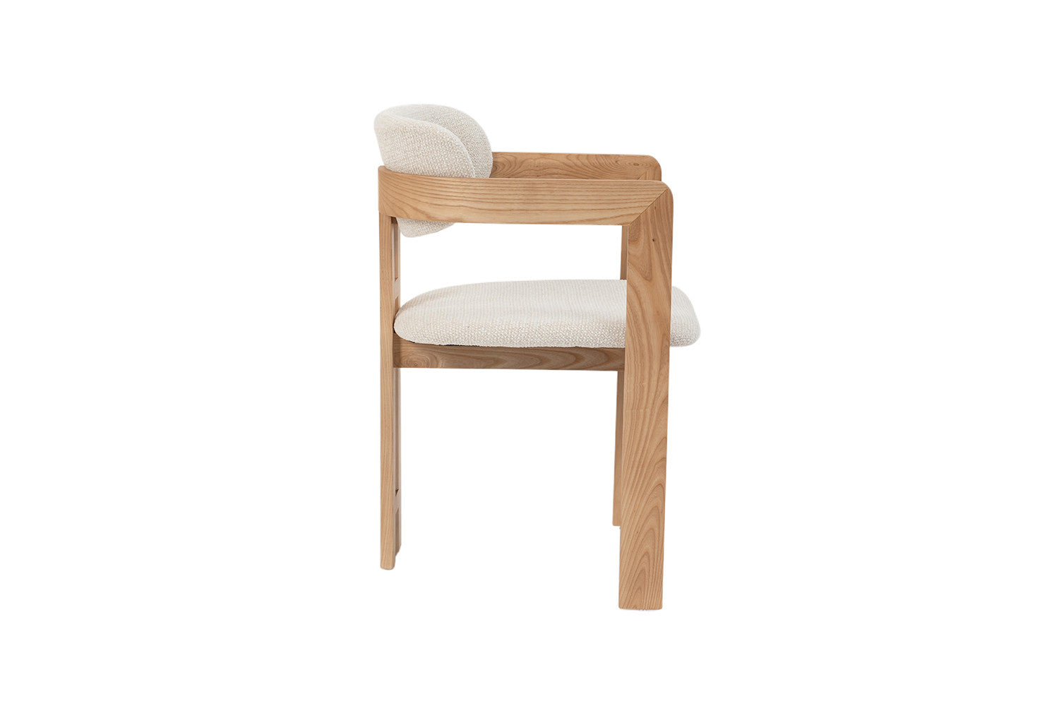 Chaise de Salle à Manger en Bois de Frêne Naturel CAMILLE Beige - 56 x 52 cm ROUSSEAU