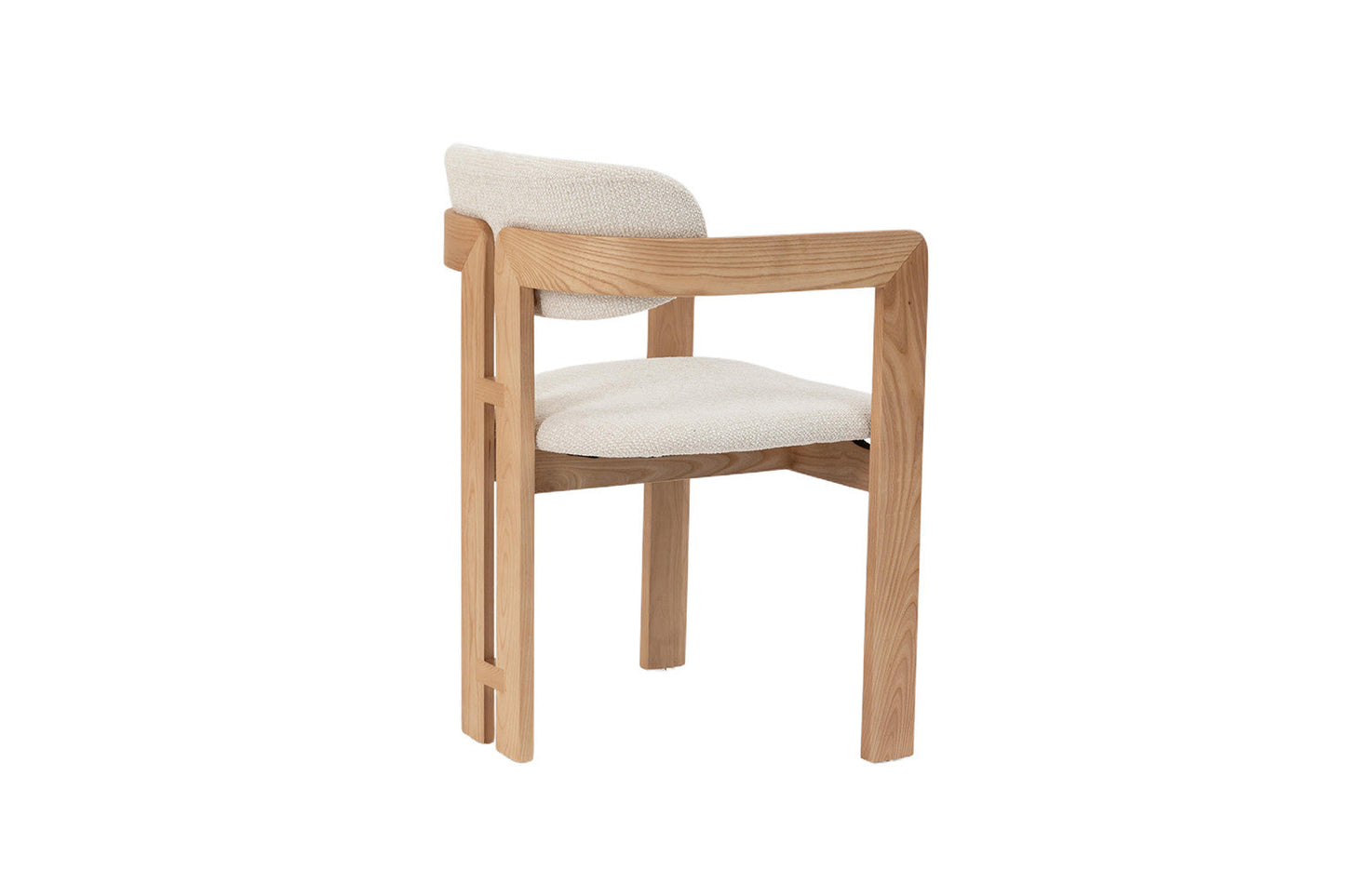 Chaise de Salle à Manger en Bois de Frêne Naturel CAMILLE Beige - 56 x 52 cm ROUSSEAU
