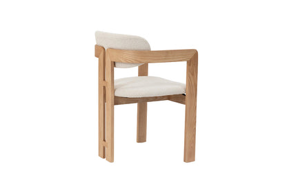 Chaise de Salle à Manger en Bois de Frêne Naturel CAMILLE Beige - 56 x 52 cm ROUSSEAU