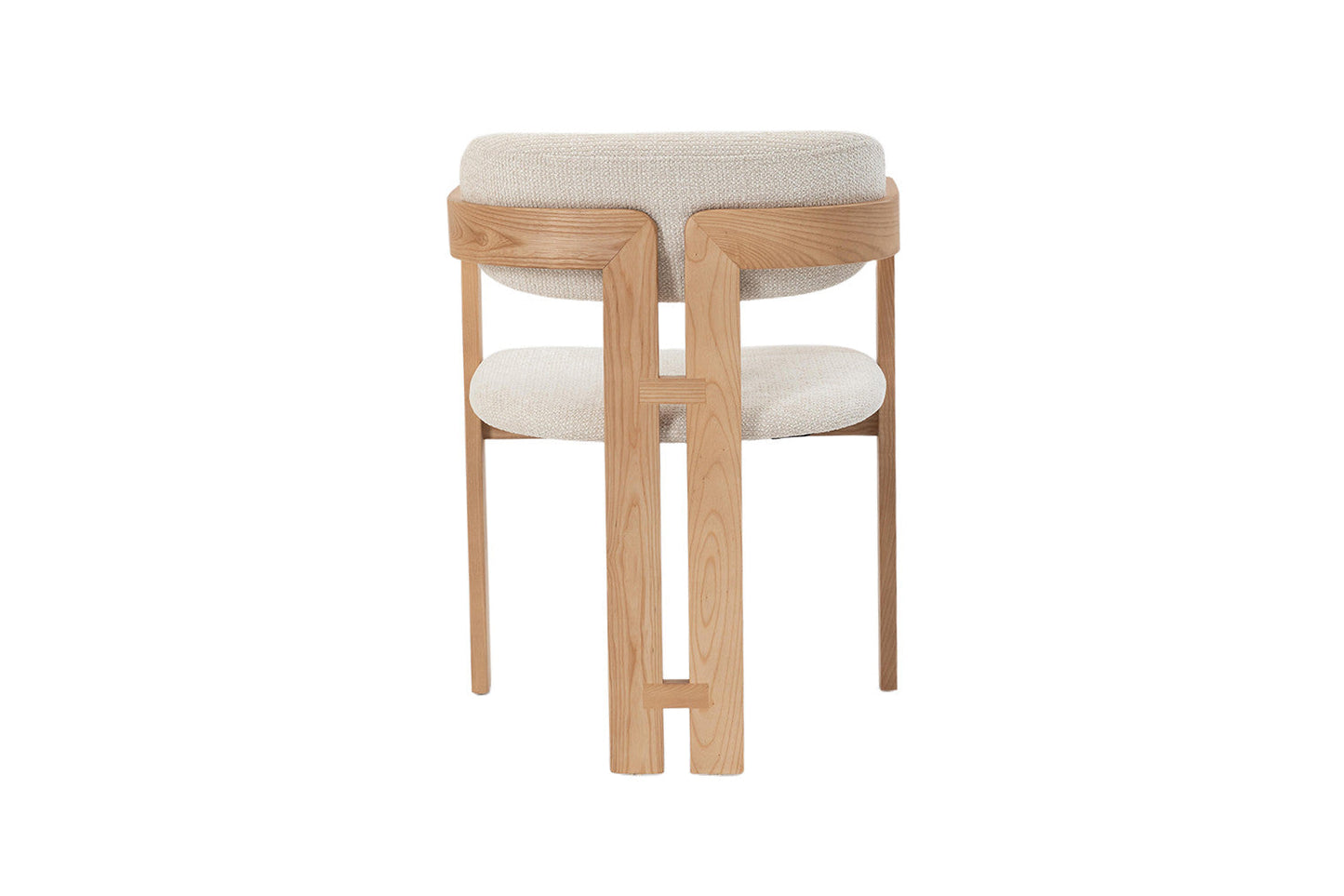 Chaise de Salle à Manger en Bois de Frêne Naturel CAMILLE Beige - 56 x 52 cm ROUSSEAU
