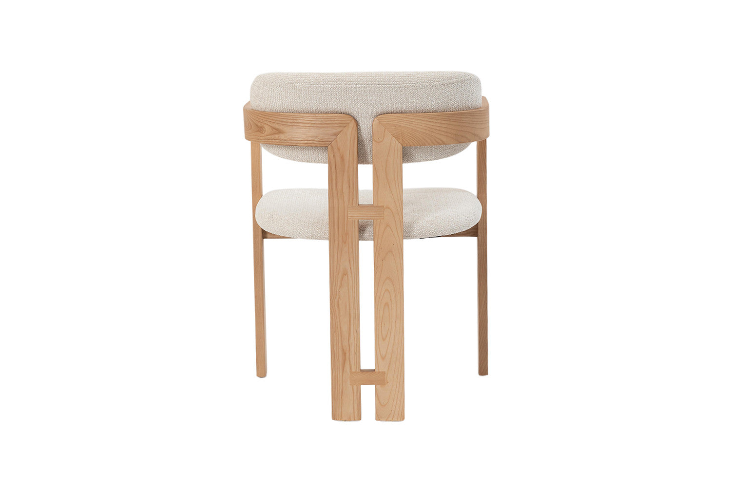 Chaise de Salle à Manger en Bois de Frêne Naturel CAMILLE Beige - 56 x 52 cm ROUSSEAU