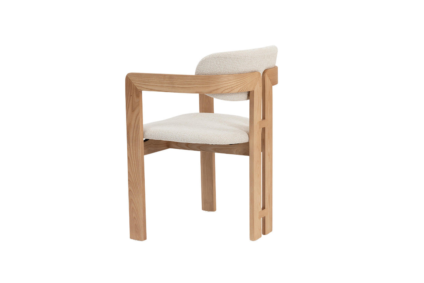Chaise de Salle à Manger en Bois de Frêne Naturel CAMILLE Beige - 56 x 52 cm ROUSSEAU