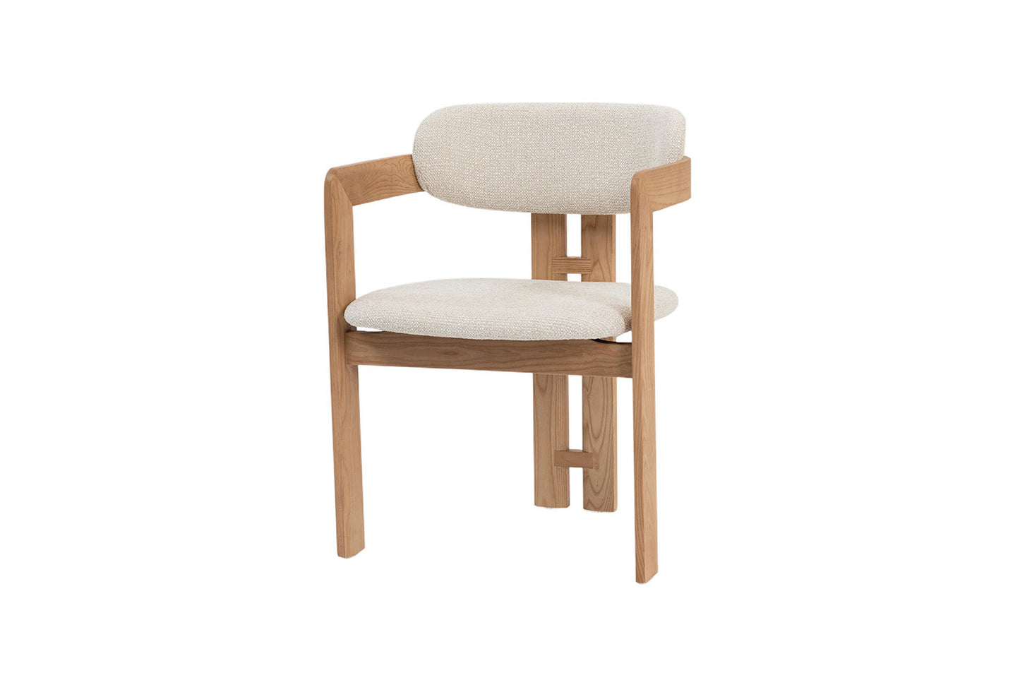 Chaise de Salle à Manger en Bois de Frêne Naturel CAMILLE Beige - 56 x 52 cm ROUSSEAU