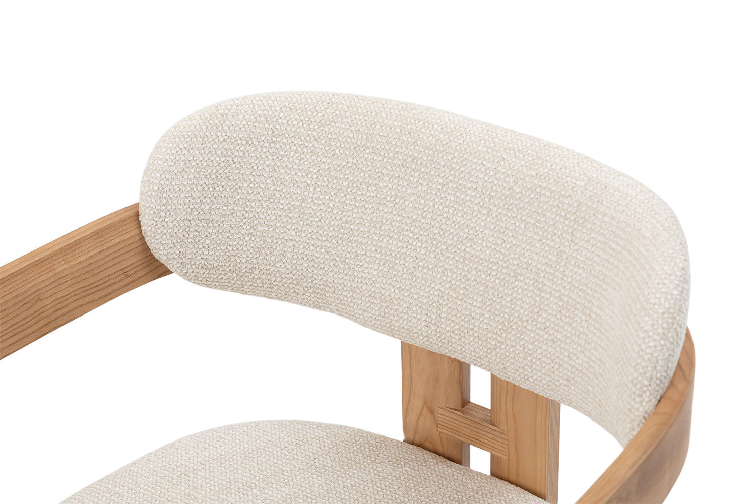 Chaise de Salle à Manger en Bois de Frêne Naturel CAMILLE Beige - 56 x 52 cm ROUSSEAU