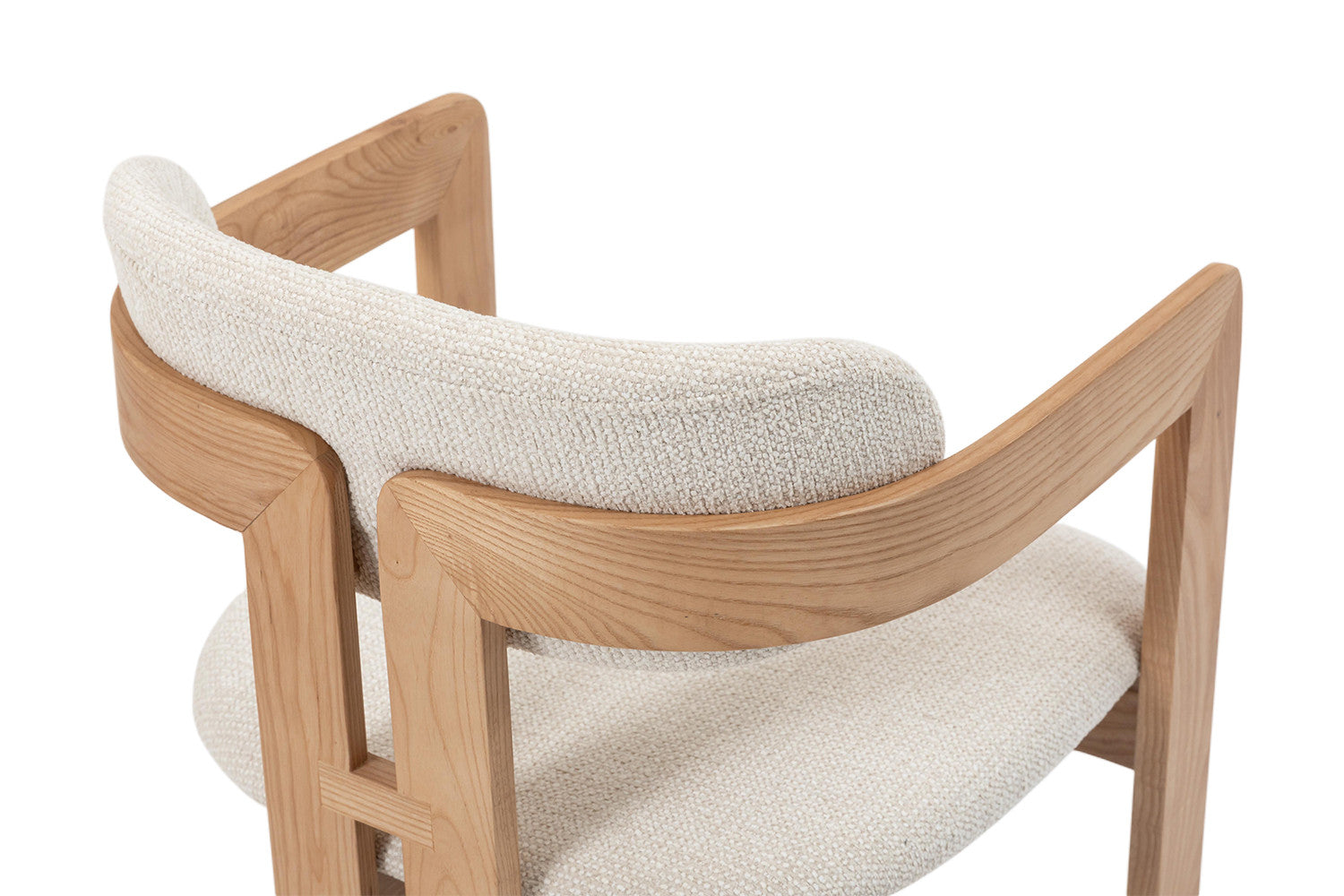 Chaise de Salle à Manger en Bois de Frêne Naturel CAMILLE Beige - 56 x 52 cm ROUSSEAU