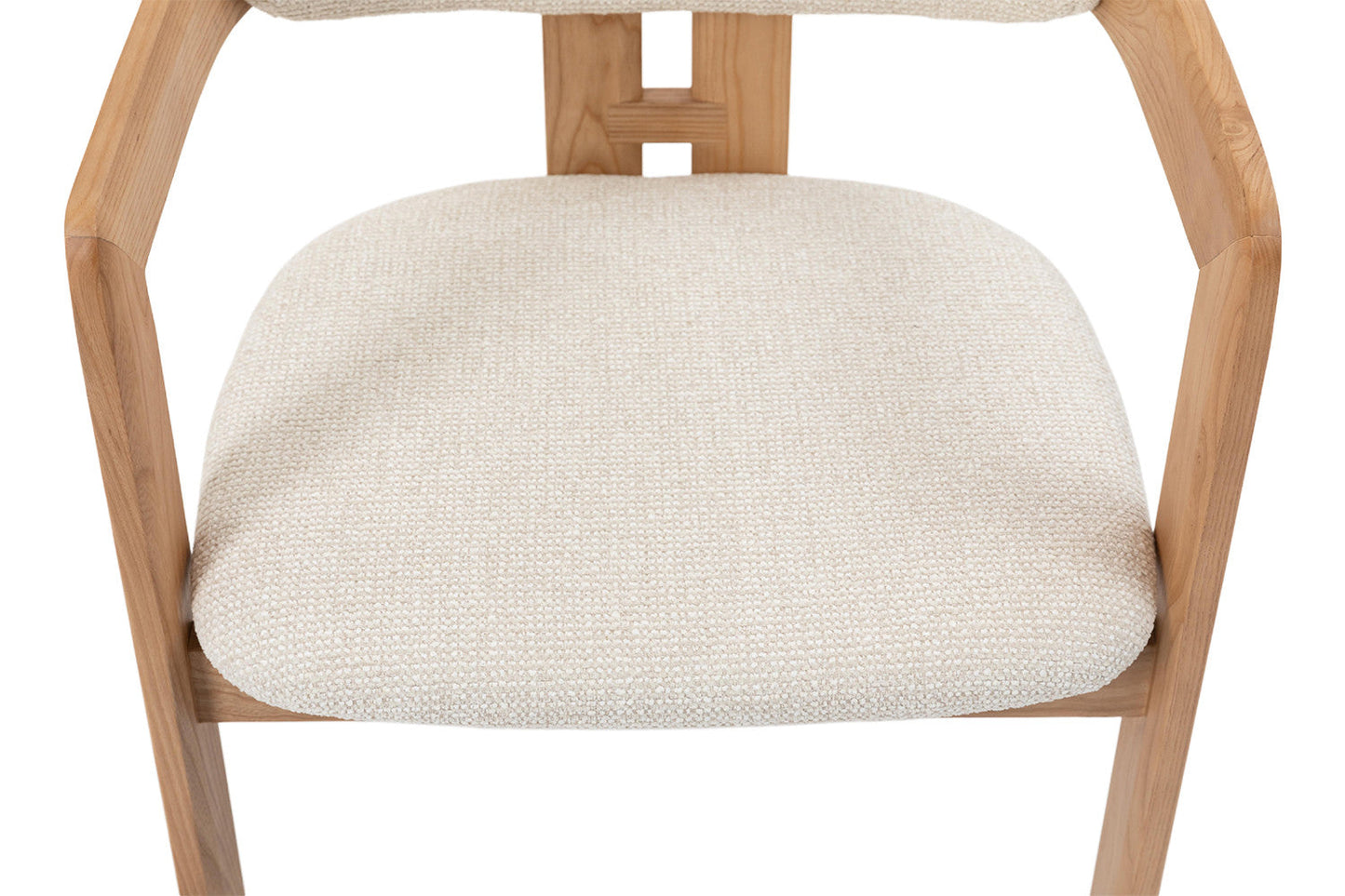 Chaise de Salle à Manger en Bois de Frêne Naturel CAMILLE Beige - 56 x 52 cm ROUSSEAU