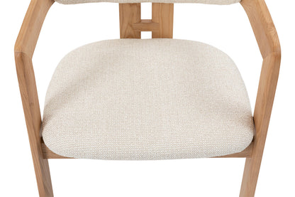Chaise de Salle à Manger en Bois de Frêne Naturel CAMILLE Beige - 56 x 52 cm ROUSSEAU