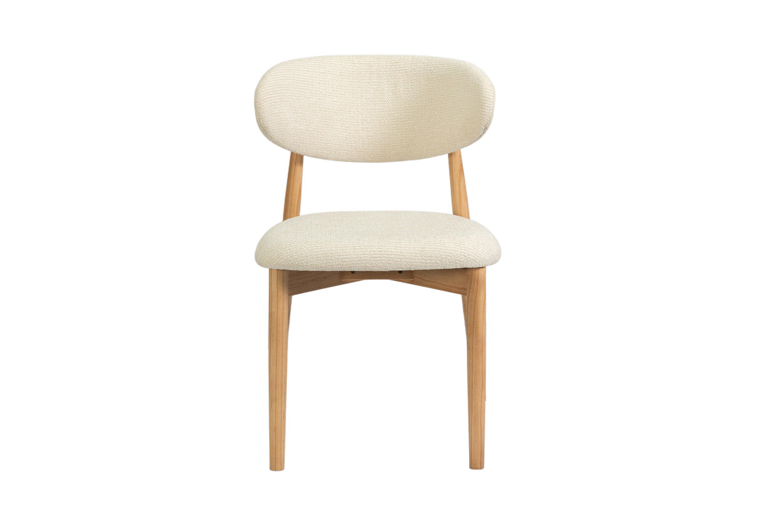 Chaise de Salle à Manger en Bois de Frêne Naturel CLARA Beige - 50 x 56 cm ROUSSEAU
