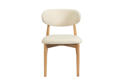 Chaise de Salle à Manger en Bois de Frêne Naturel CLARA Beige - 50 x 56 cm ROUSSEAU