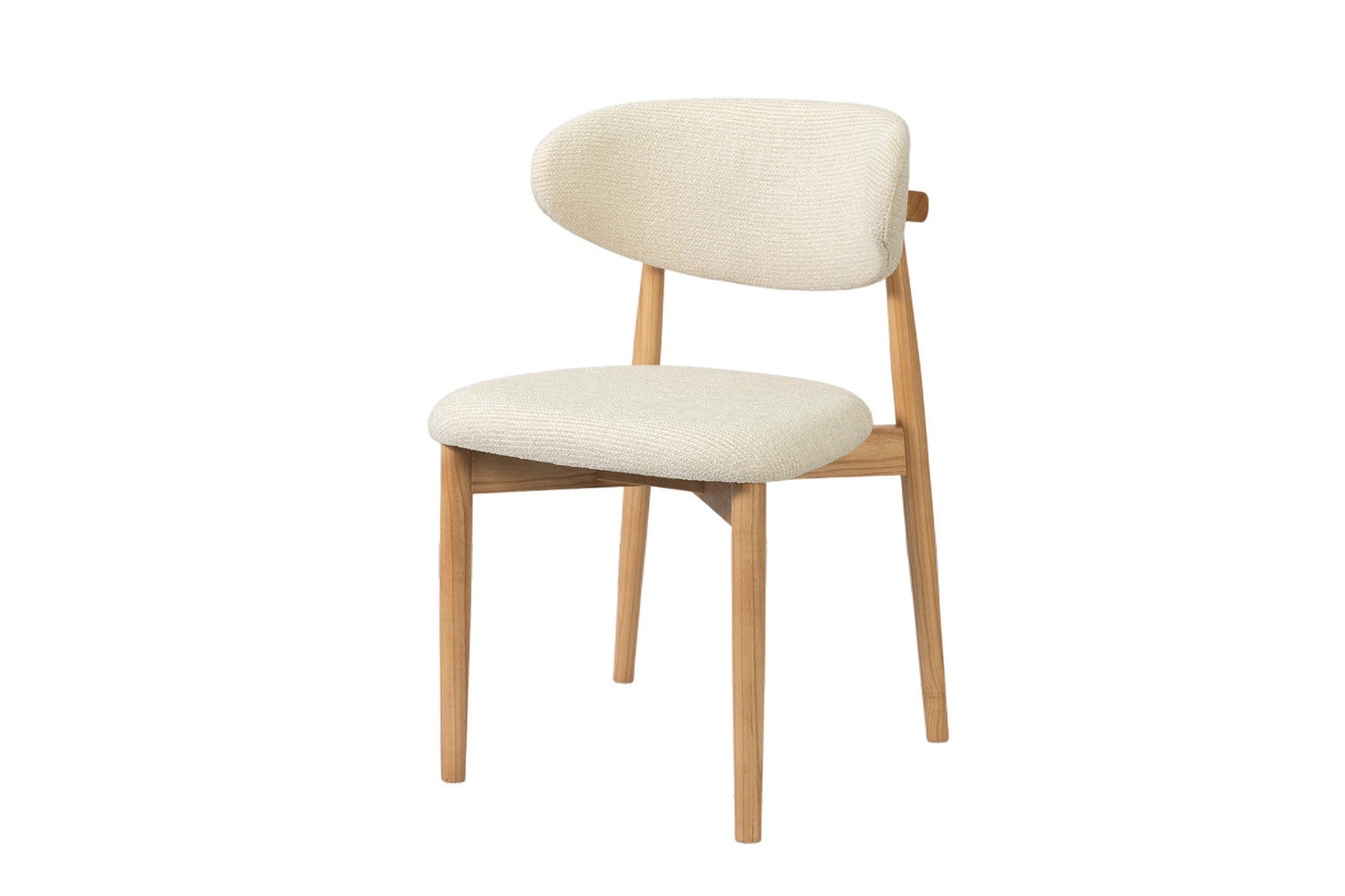 Chaise de Salle à Manger en Bois de Frêne Naturel CLARA Beige - 50 x 56 cm ROUSSEAU