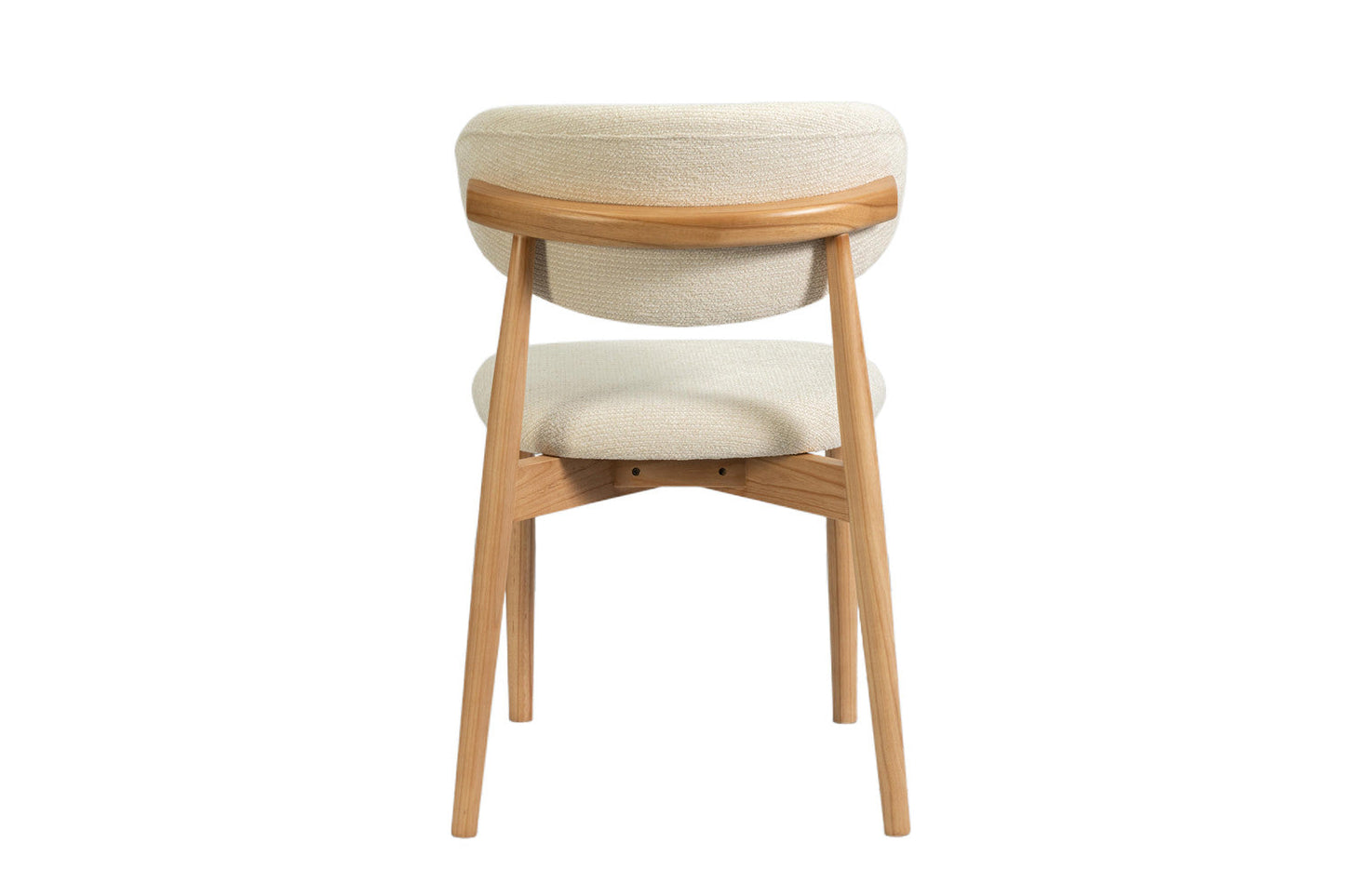 Chaise de Salle à Manger en Bois de Frêne Naturel CLARA Beige - 50 x 56 cm ROUSSEAU