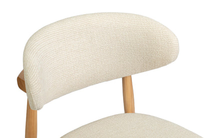 Chaise de Salle à Manger en Bois de Frêne Naturel CLARA Beige - 50 x 56 cm ROUSSEAU