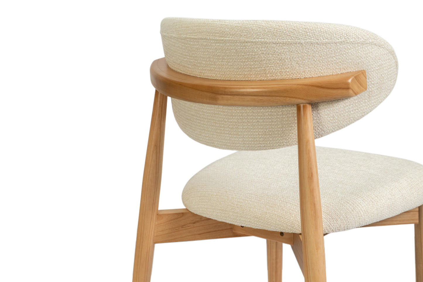 Chaise de Salle à Manger en Bois de Frêne Naturel CLARA Beige - 50 x 56 cm ROUSSEAU
