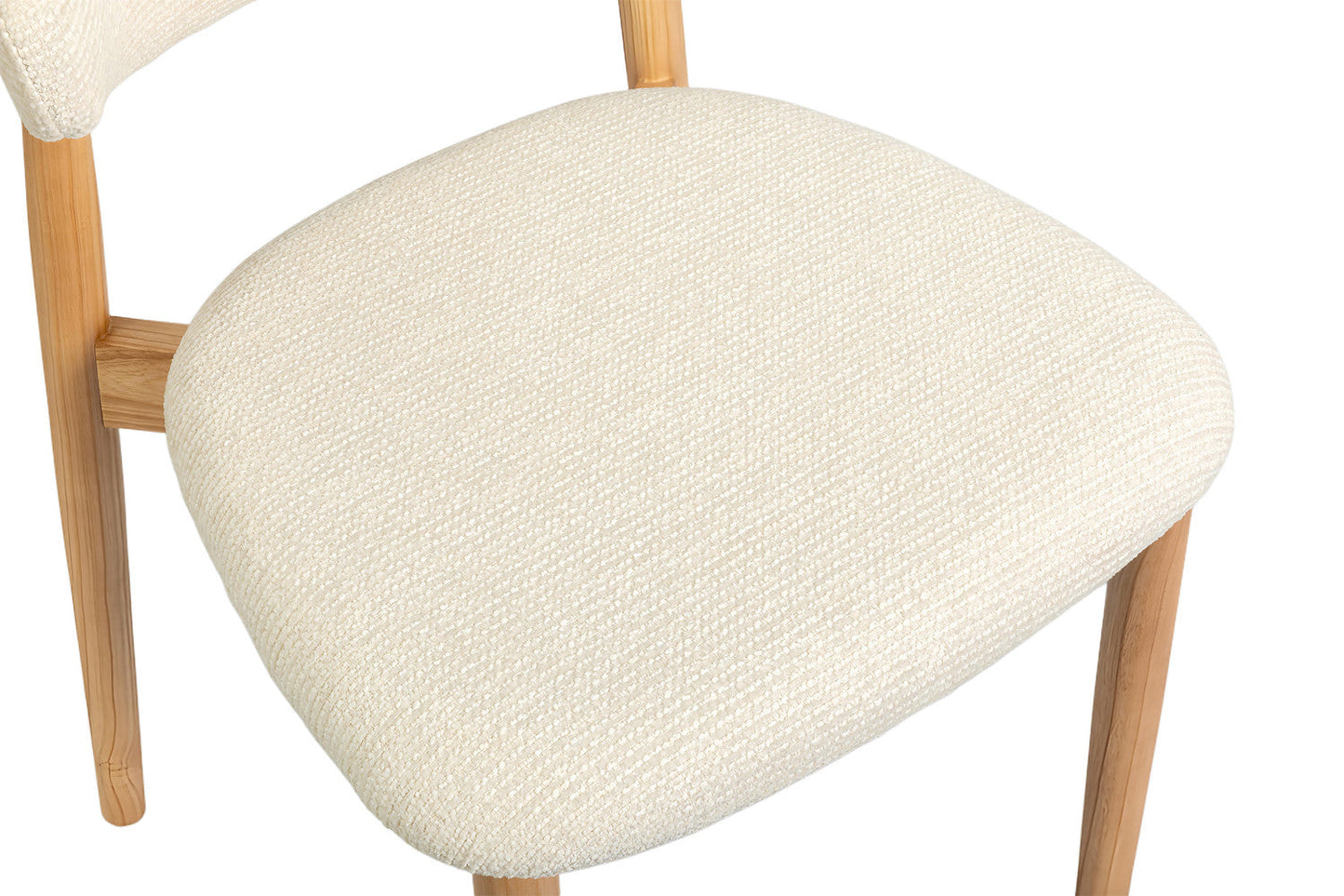 Chaise de Salle à Manger en Bois de Frêne Naturel CLARA Beige - 50 x 56 cm ROUSSEAU