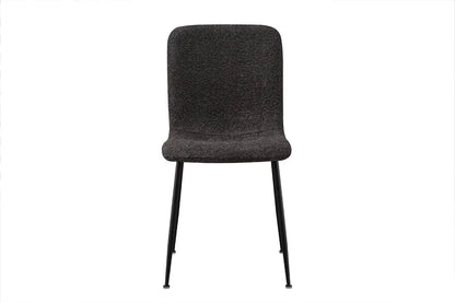 Chaise de salle à manger ALICYA en Tissu Bouclé Gris - 42 x 57 cm ROUSSEAU