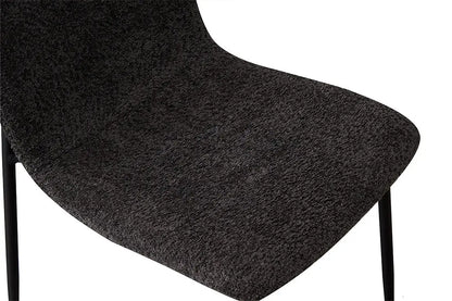 Chaise de salle à manger ALICYA en Tissu Bouclé Gris - 42 x 57 cm ROUSSEAU
