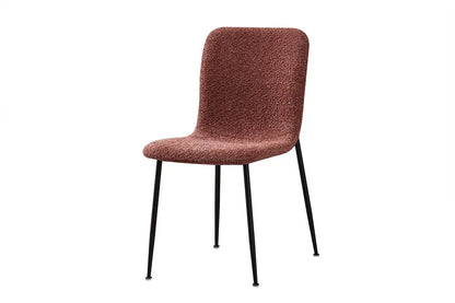 Chaise de salle à manger ALICYA en Tissu Bouclé Rose - 42 x 57 cm ROUSSEAU