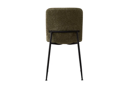 Chaise de salle à manger ALICYA en Tissu Bouclé Vert - 42 x 57 cm ROUSSEAU