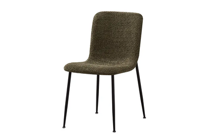 Chaise de salle à manger ALICYA en Tissu Bouclé Vert - 42 x 57 cm ROUSSEAU