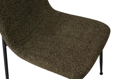 Chaise de salle à manger ALICYA en Tissu Bouclé Vert - 42 x 57 cm ROUSSEAU