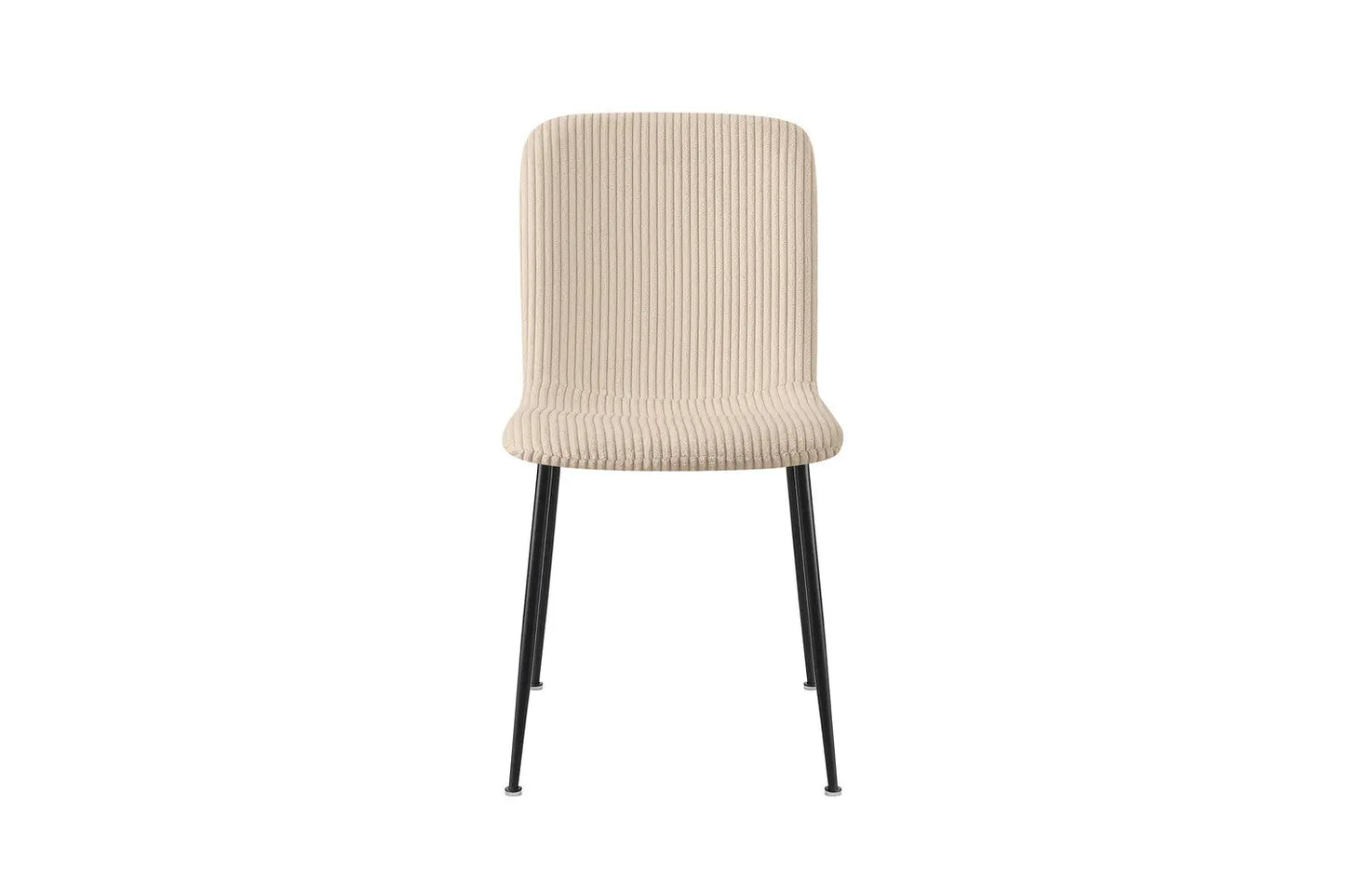 Chaise de salle à manger ALICYA en Tissu Corduroy Beige - 42 x 57 cm ROUSSEAU