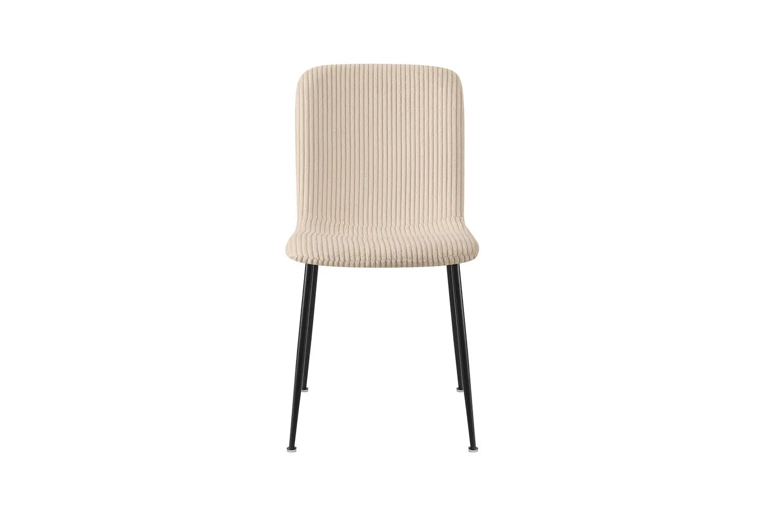 Chaise de salle à manger ALICYA en Tissu Corduroy Beige - 42 x 57 cm ROUSSEAU