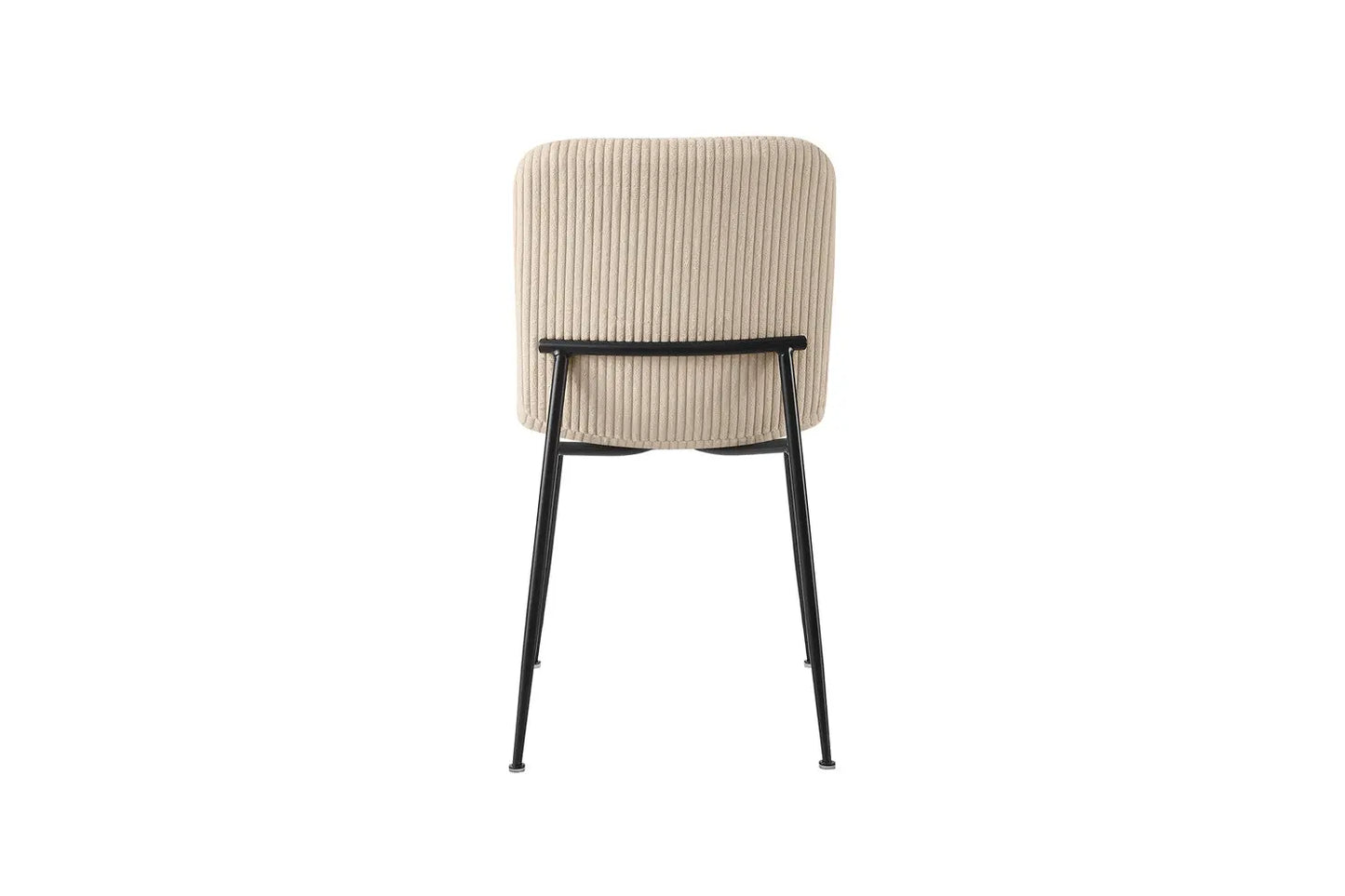 Chaise de salle à manger ALICYA en Tissu Corduroy Beige - 42 x 57 cm ROUSSEAU