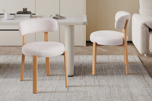 Chaise SAFYA Naturel Tissu Beige - vue principale