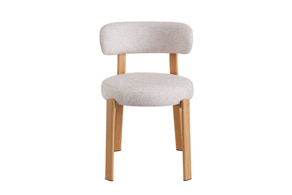 Chaise SAFYA Naturel Tissu Beige - détail assise