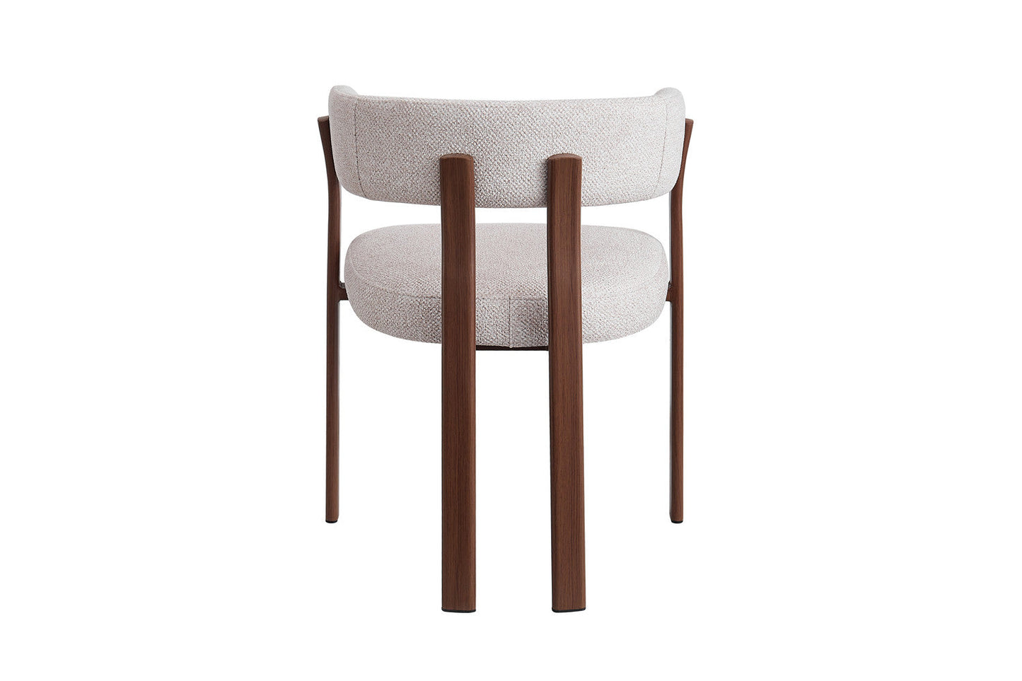 Chaise avec accoudoirs SAFYA Noyer - vue arrière