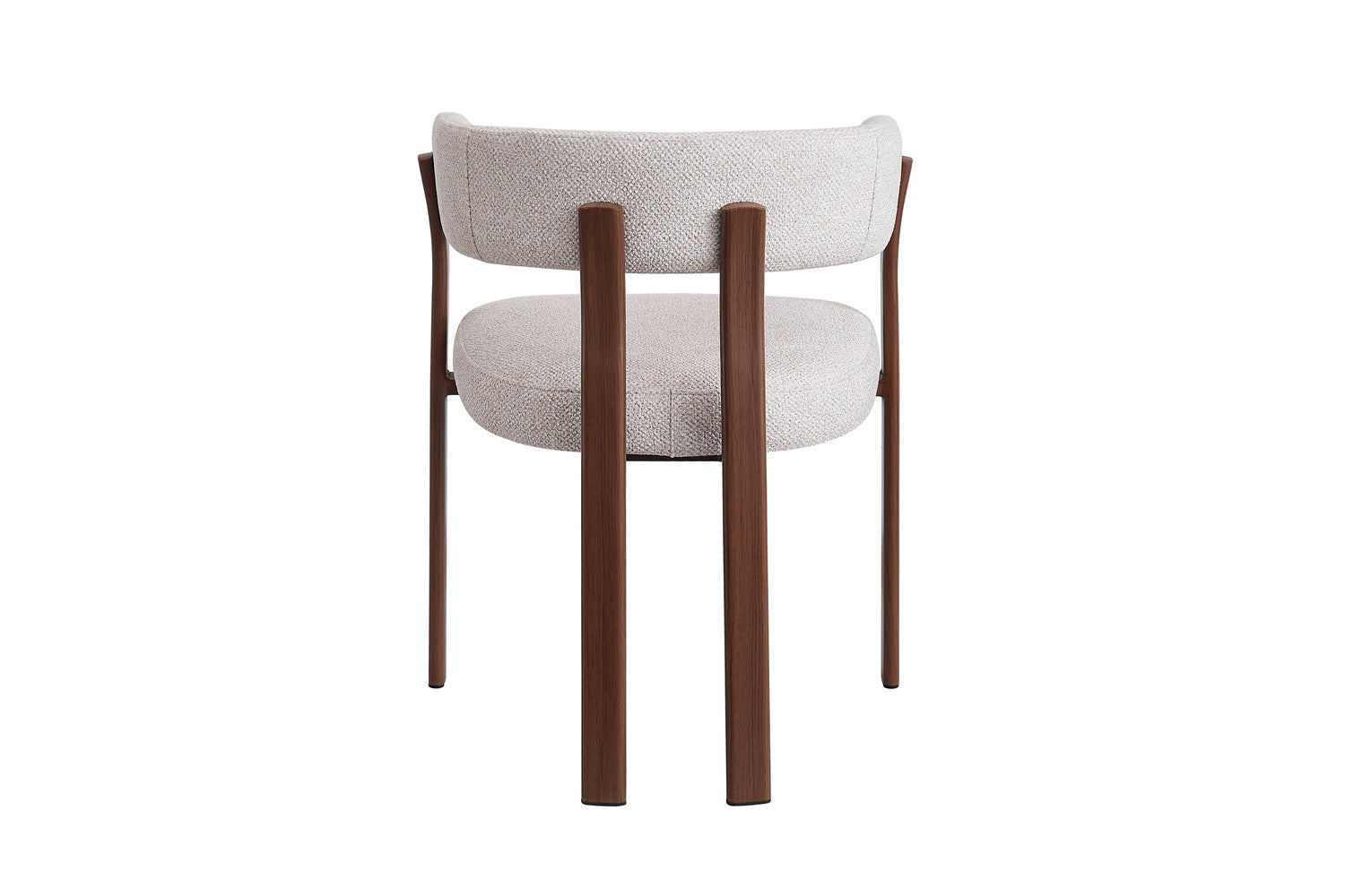 Chaise avec accoudoirs SAFYA Noyer - vue arrière