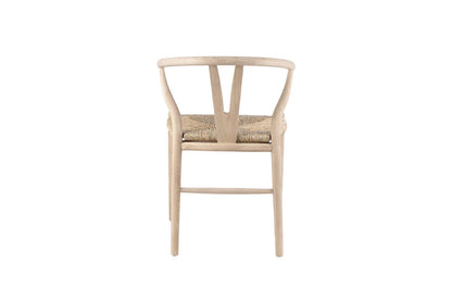 Chaise en Bois d'Orme avec l'Assise Tissé en Jonc de Mer BARTY - 55 x 52.5cm ROUSSEAU