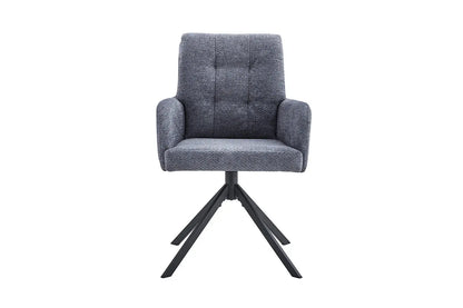 Chaises Pivotantes de Salle à Manger GRANA Gris Foncé - 85 x 50 cm ROUSSEAU