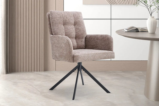 Chaises Pivotantes de Salle à Manger GRANA Sable - 85 x 50 cm ROUSSEAU
