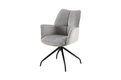 Chaises Pivotantes de Salle à Manger LAMYA Gris - 86 x 52.5 cm ROUSSEAU