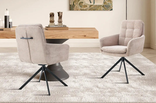 Lot de Chaises de Salle à Manger LINA Sable - 92 x 60 cm ROUSSEAU