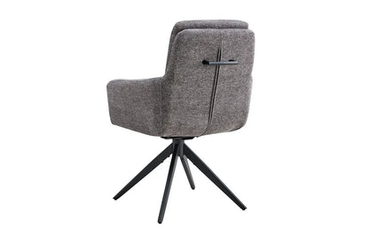 Chaises Pivotantes de Salle à Manger LISAYA Gris Foncé - 92.5 x 60.5 cm ROUSSEAU