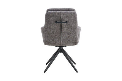 Chaises Pivotantes de Salle à Manger LISAYA Gris Foncé - 92.5 x 60.5 cm ROUSSEAU
