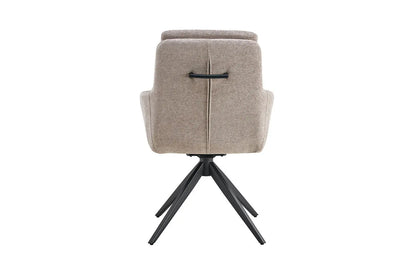 Chaises Pivotantes de Salle à Manger LISAYA Sable - 92.5 x 60.5 cm ROUSSEAU