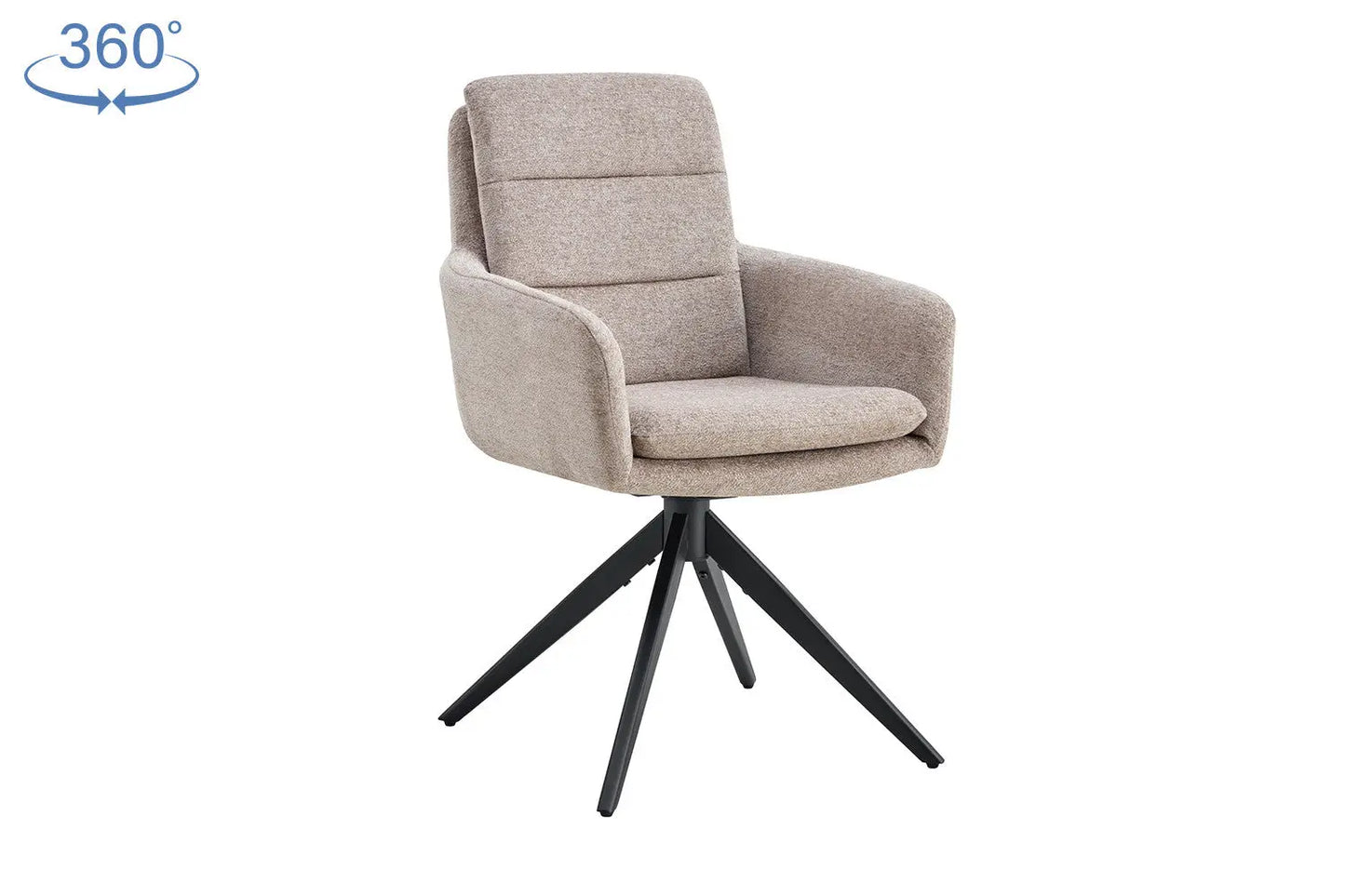 Chaises Pivotantes de Salle à Manger LISAYA Sable - 92.5 x 60.5 cm ROUSSEAU
