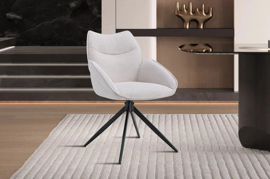 Chaises Pivotantes de Salle à Manger MAHY Sable - 90 x 60 cm ROUSSEAU