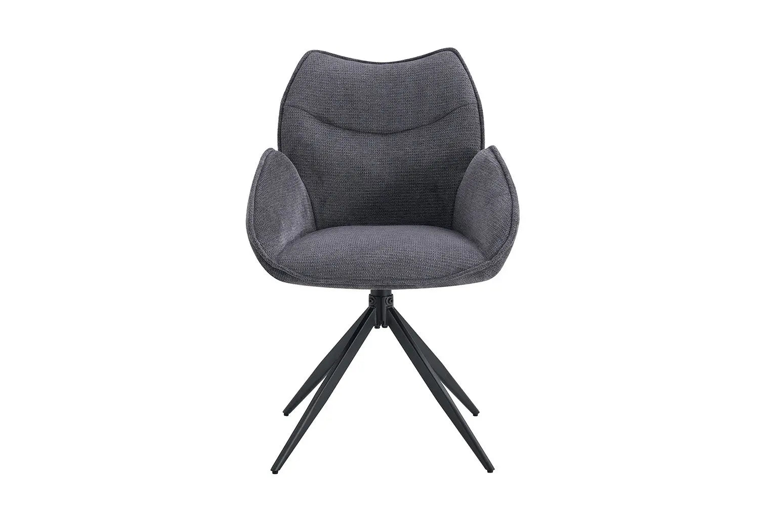 Chaises Pivotantes de Salle à Manger MAHY Gris Foncé - 90 x 60 cm ROUSSEAU